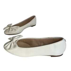 Circus by Sam Edelman White Bow Ballet Flats Women’s Size 9.5 Comfort Shoes